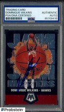 Dominique Wilkins HOF Signed 2019-20 Mosaic Jam Masters #12 PSA/DNA AUTO