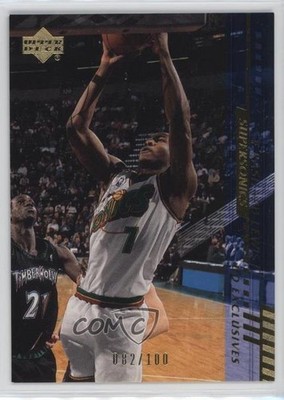 2000-01 Upper Deck Gold UD Exclusives 82/100 Rashard Lewis #159 09is