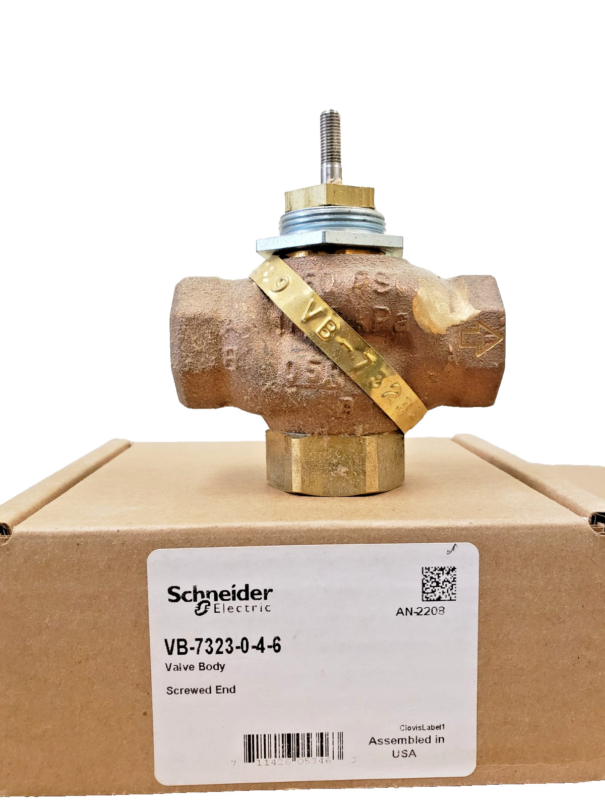 Schneider Electric (Barber Colman) VB-7323-0-4-6, 3-Way Valve Globe