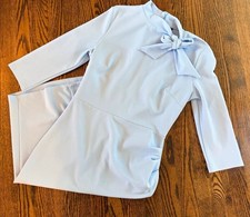 ASOS DESIGN - Miusol Light Blue Bow Neck Midi Sheath Dress Women’s Size M