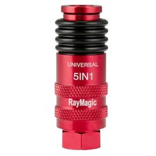 1 PCS Universal Quick Industrial Connect Coupler 1/4 Female NPT Red 5 In 1