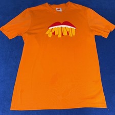 Burger King Crew Orange Fries Mouth TShirt Employee 2021 Medium