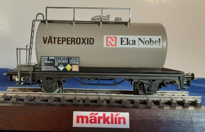 Märklin H0 Kesselwagen 4440 aus Schweden der Fa. EKA Nobel, neu Ovp von 1987