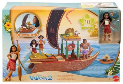 Disney Vaiana 2  Set Großes Boot 40 cm  Vaiana-Puppe  Bewegliche Teile JBT78