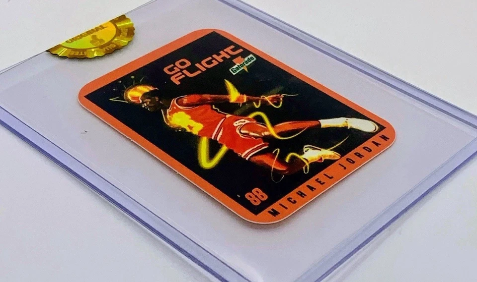 1988 MICHAEL JORDAN Go Flight Nike Gatorade Slam Dunk Champion Bulls HOF LACRADO - Imagem 3 de 4