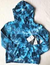 Hollywood Kid's Blue Tie Dye Sweatshirt Hoodie w/Kangaroo Pockets Size 5