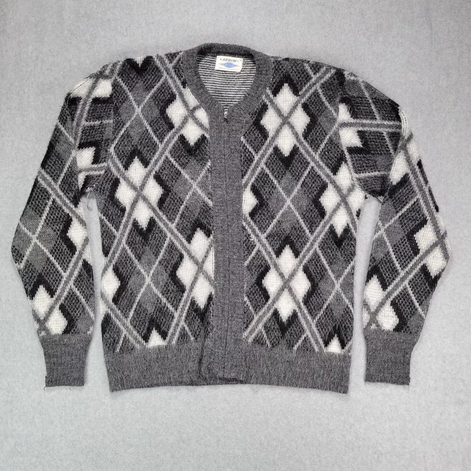 DE COLECCIÓN AÑOS 60 FLECHA ARGYLE CÁRDIGAN DIFUSO ABUELO SUÉTER M KURT COBAIN Grunge HIPSTER Foto 2 de 4