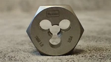 9731 Irwin Hanson M7 x 1.00, 1" Hex Rethreading Die, Carbon Steel, RHT (BN13)