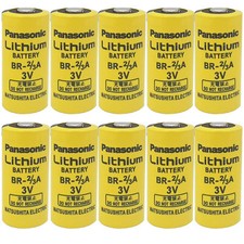 10Pcs BR-2/3A 3V 1600mAh For Panasonic Li-ion Battery Non-rechargeable Battery