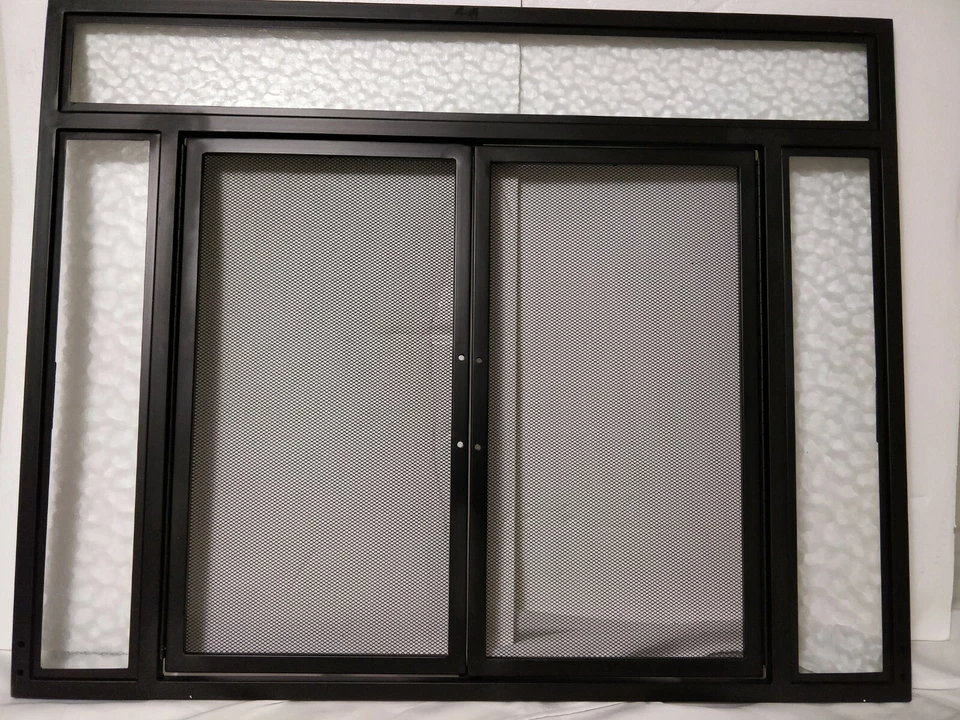 LEER - Pantalla de chimenea Pleasant Hearth Manchester tamaño pequeño negra, # FA183S-P Foto 2 de 4