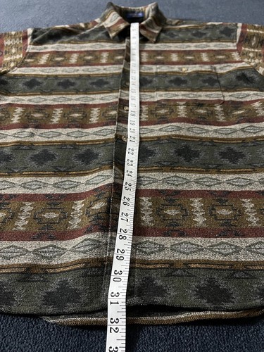 Vintage Pendleton Wool Native Southwestern Aztec Shirt Jacket Blanket USA Men XL - Picture 12 of 15
