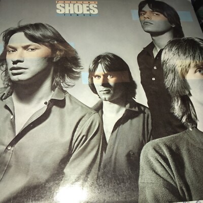 SHOES - PRESENT TENSE LP 1979 ELEKTRA W 52187 Italy Import Cut Out Lyric Sleeve
