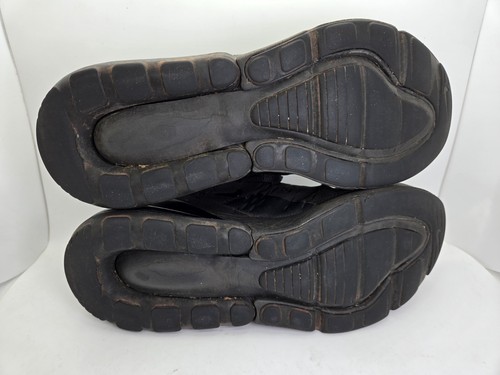 Nike Air Max 270 GS Juvenil 7Y Triple Negro Correr Tenis Atléticos BQ5776-001 - Imagen 8 de 9