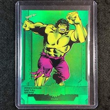 2024 Marvel Metal Universe Avengers HULK Precious Metal Gems Green 1/10 #158