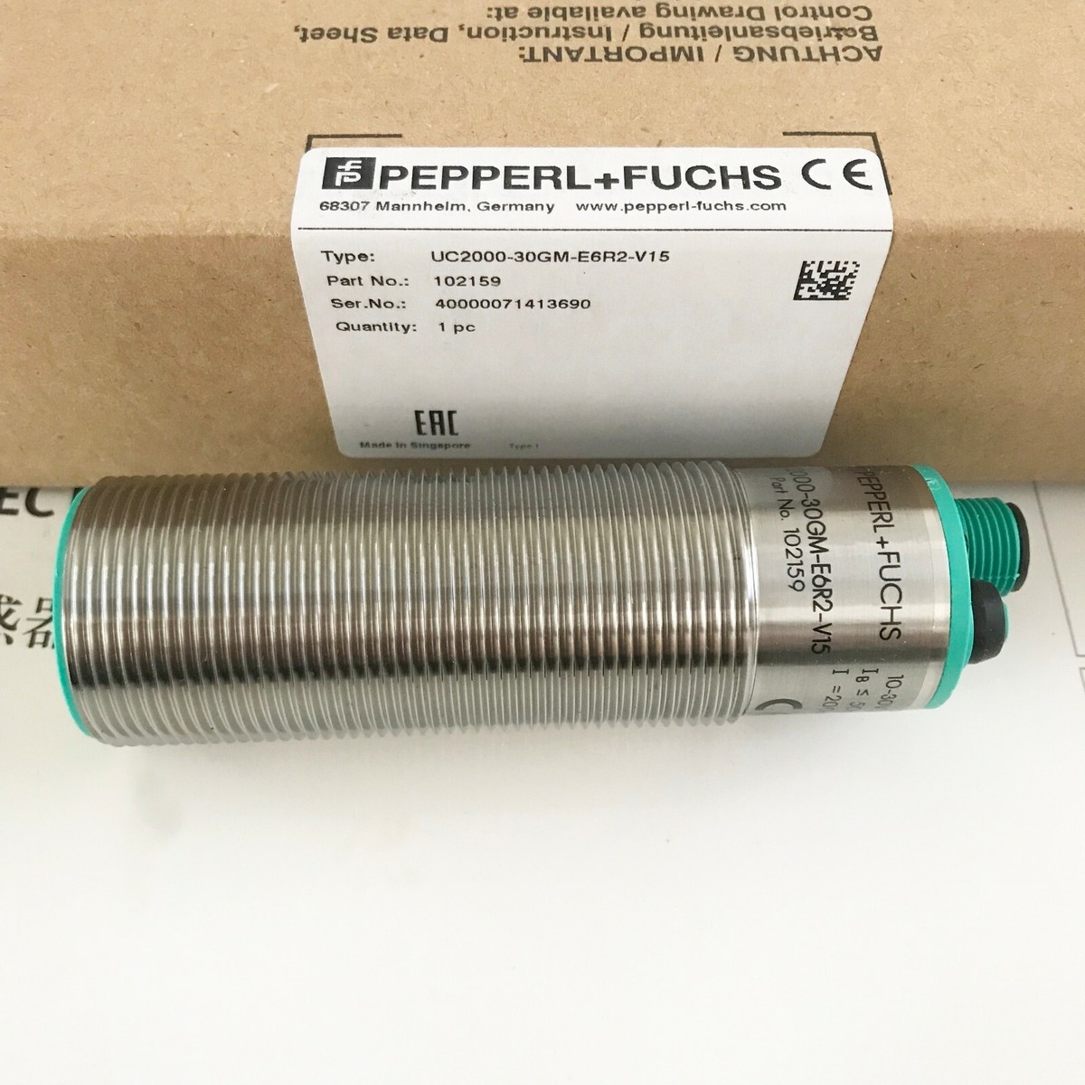 ？？？ 1pc New PEPPERL+FUCHS UC2000-30GM-E6R2-V15, 102159S, Ultrasonic