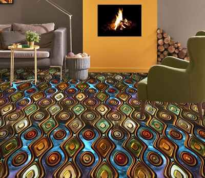 3D Retro Colors O3591 Floor WallPaper Murals Wall Print Decal 5D Romy 2024