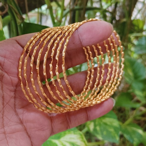 22k Gold Plated Bollywood Ethnic Indian Jewelry Fashion 8PCs Chudi Bangles Sets - Picture 2 of 16