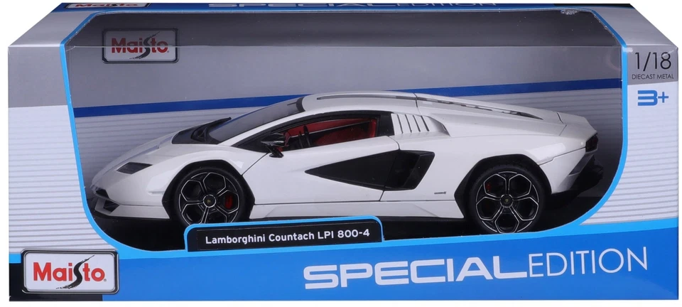 Maisto 31459 - Coche a Escala - Lamborghini Countach LPI 800-4 (Blanco, 1:18) - Imagen 3 de 3