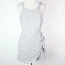 Ethereal by Paper Crane Womens Small Striped Sleeveless Romper