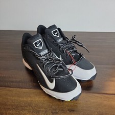 NIKE FRS SAMPLE HUARACHE KEYSTONE LOW Men’s Size 9 Baseball Cleats Black/White