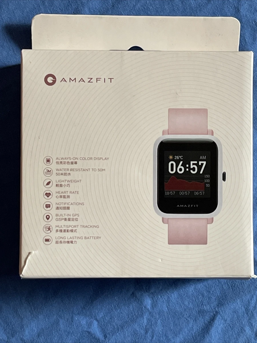 Amazfit Bip S A1821 Fitness Smartwatch/Warm Pink/Built-In GPS/