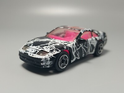 Nissan 300zx Matchbox 1990 Rare Version Black & White Spiderweb