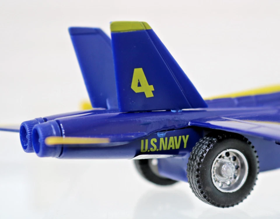 US Navy Blue Angel Die Cast PullBack Power 6.5"X5" #4 F/A-18 Daron 5529 - Image 3 of 4