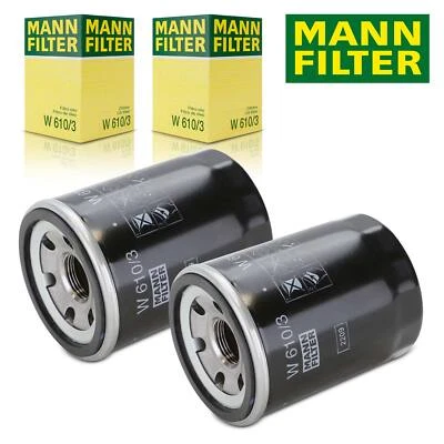 2X MANN FILTER W610/3 ÖLFILTER FÜR FIAT 500 PANDA PUNTO HONDA ACCORD MITSUBISHI