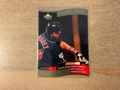 1997 Upper Deck Manny Ramirez Memorable Moments Gold #5 of 10 Cleveland