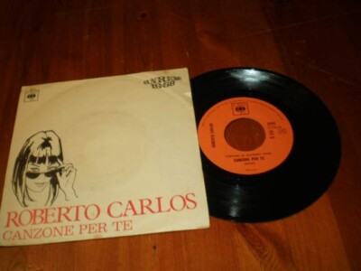 ROBERTO CARLOS - Lied für dich / Es ist Zeit zu lieben - Schallplatte 45 gg - CBS - SANREMO 68