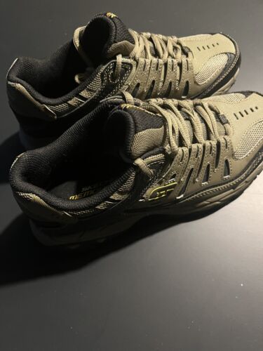 Skechers Afterburn scarpe casual da uomo taglia 7,5. Nero/sasso. Memory foam - Foto 2 di 8