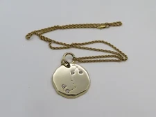 14k Gold Plated Zodiac zirconia Pendant Chain Necklace, Scorpio Necklace