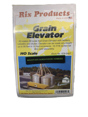 Rix 407 HO Grain Elevator Kit | Plastic | Gray | $5 Offer