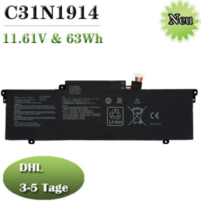  C31N1914 Akku Für Asus ZenBook 13 UX425UG 14 UX435EA UX435EAL UX435EG UM425QA