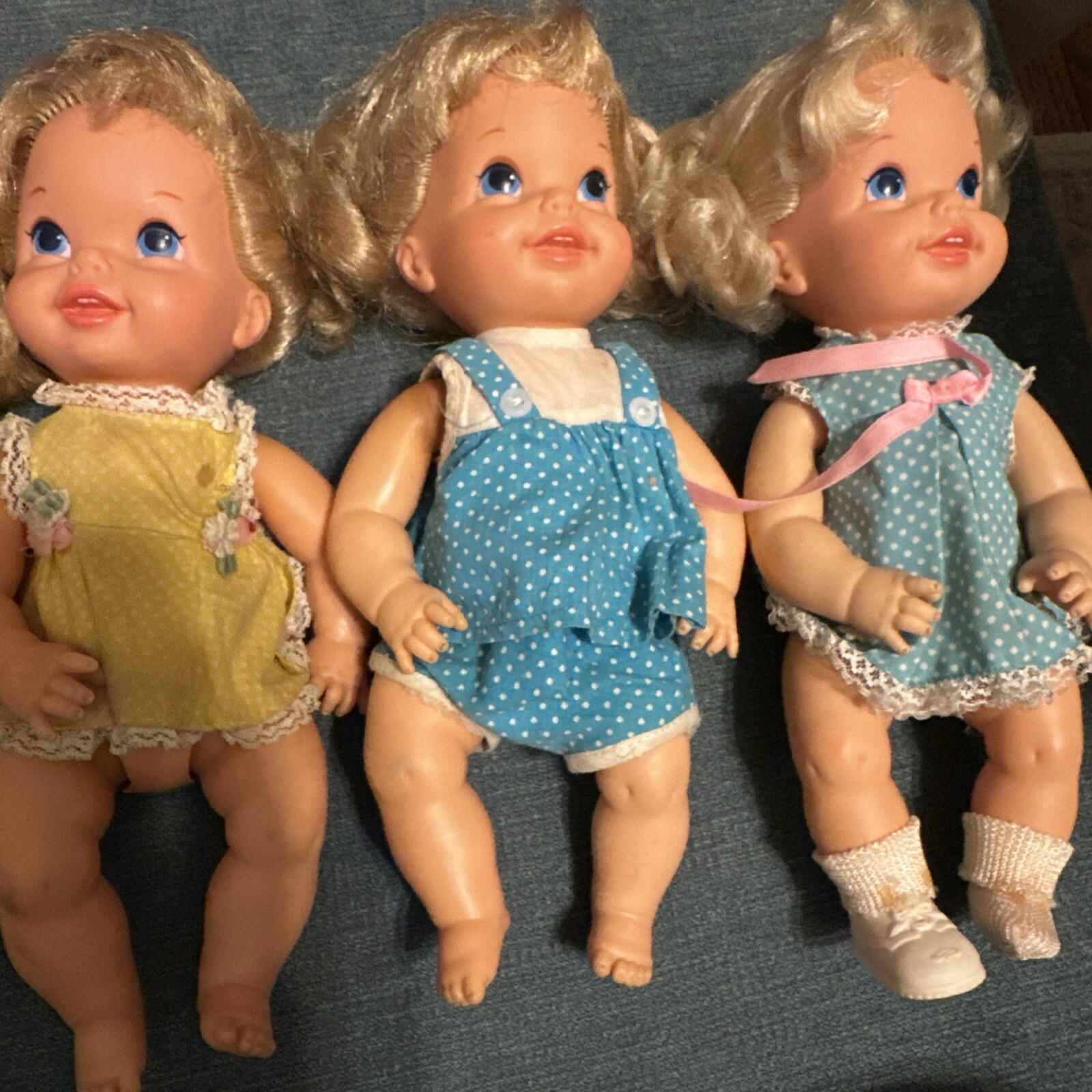 Mattel 10.5" Baby Small-Talk Doll Baby Go Bye-bye, Quantity 7 Dolls