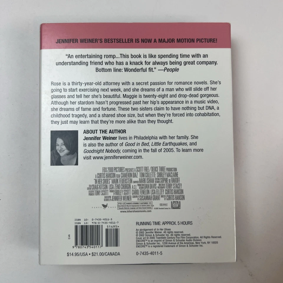 Lot of 5 ~ JENNIFER WEINER ~ Audiobooks on CD ~ over 30+ hours on 28 CD's Foto 4 de 4