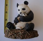 Aus-Ben Studios Giant Panda & Baby Hand Crafted Cold Cast Bronze 1989 Retired