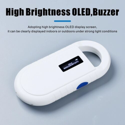 Pet Microchip Scanner Portable Handheld Animal Chip Reader Universal RFID USA