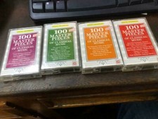 100 Master Pieces Of Classical Music Cassette Tapes Set 4 TAKE A LOOK NOW WOW