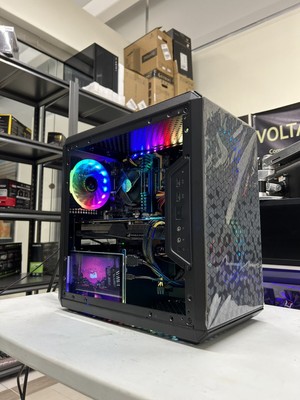 Custom ARGB Gaming PC Desktop Computer LCD Info Screen Intel i7 16GB GTX 1070