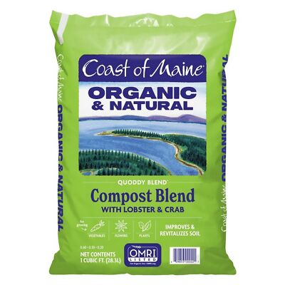 Coast of Maine Quoddy Blend, Organic and Natural Compost Blend, 1 cu ft