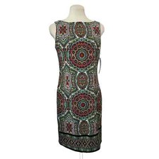 London Times Floral Sleeveless Sheath Dress Size 4
