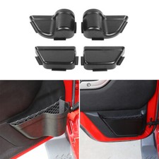 4x Front/Rear Door Net Pocket Storage Box Organizer For 2011-17 Jeep Wrangler JK