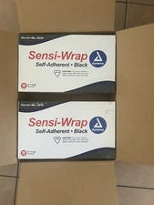 Dynarex 3214 Sensi-Wrap Self Adherent Bandage, 4" x 5 yard BLACK (2BOXES)