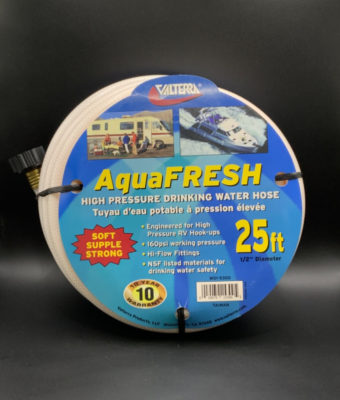 #ad 25ft High Pressure White RV Drinking Water Hose 160 PSI NSF Certified Durable $23.20