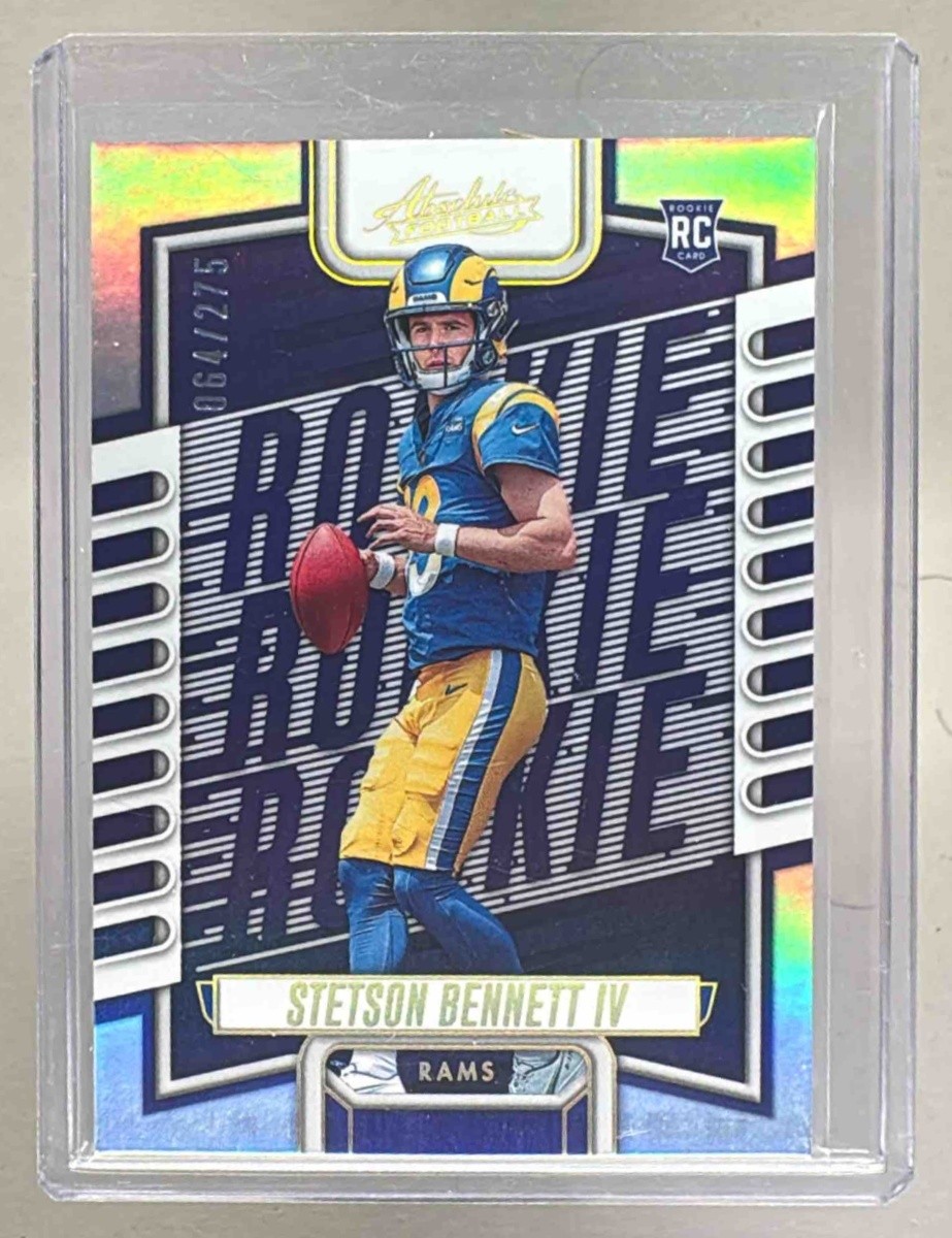 Stetson Bennett IV 2023 Panini Absolute #136 Silver Spectrum RC /275