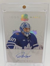 2023-24 Upper Deck The Cup Joseph Woll Logo Marks Auto Leafs LM-JW