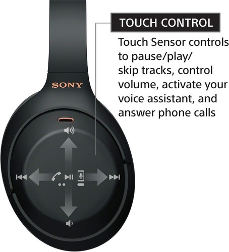 Sony WH-1000XM4 Over the Ear Wireless Headset - Black - Picture 3 of 8