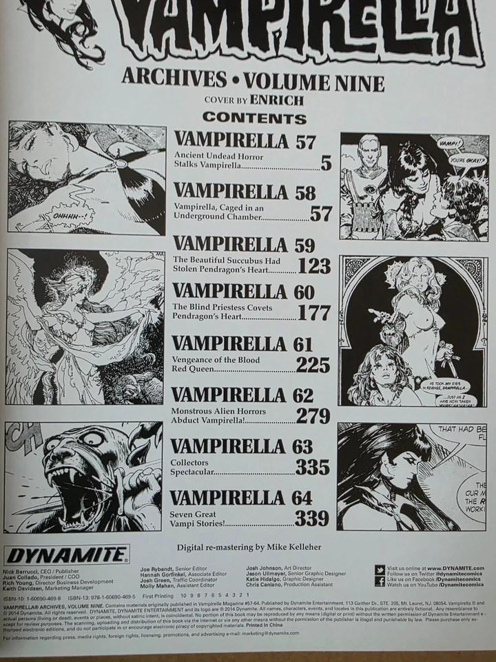 Vampirella Archives Vol 9 tapa dura Enrich portada primera impresión 2014 Vampi 57-64 Foto 3 de 3
