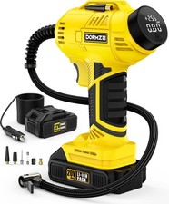 Tire Inflator Portable Air Compressor 150 PSI Handheld Air Pump Car Tires W/ 20V